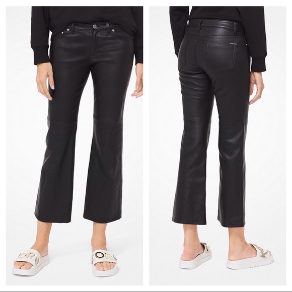 NWT $650 Michael Kors Genuine Lamb Leather Pants